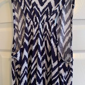 Lilly Pulitzer Dresses - Lilly Pulitzer blue and white chevron maxi size M Lilly Pulitzer Dresses - Lilly Pulitzer blue and white chevron maxi size M